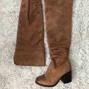 Aldo Thigh High Nubuk Boots